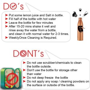 cleaning copper water bottle tips